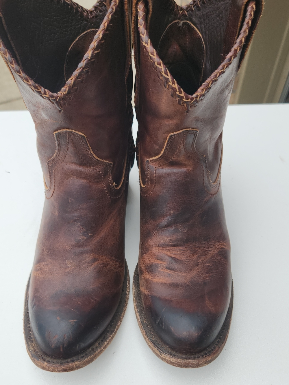 Lane Western Short Boots Ladies 7 1/2